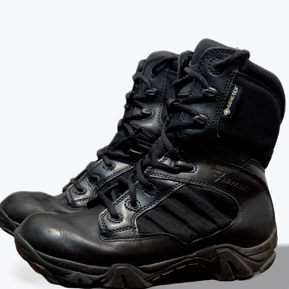 Bates GX 8 Waterproof CSA Tactical Boots Women US 8 Side Zip BLK Leather E02784